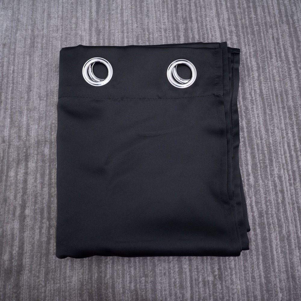 Joydeco Black 100%‎ Blackout Curtain 120" x 52" Panel Luxury Thermal (only 1)